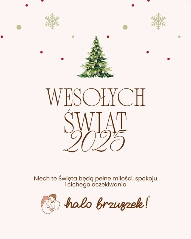 Święta to czas miłości, bliskości i nadziei ✨Życzymy Wam spokojnych, pełnych ciepła Świąt Bożego Narodzenia oraz pięknych chwil spędzonych razem - także tych jeszcze pod sercem 🤰❤️Niech ten wyjątkowy czas będzie przepełniony miłością, nadzieją i spokojnym oczekiwaniem na nowe życie.Wesołych Świąt 🎄#halobrzuszek #świętabożegonarodzenia #święta2025