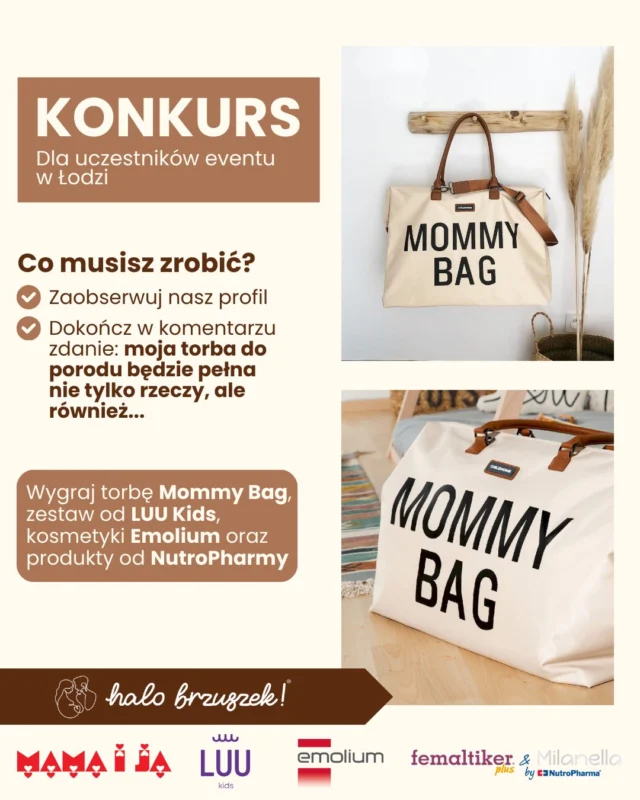 ❗️KONKURS DLA UCZESTNIKÓW EVENTU W ŁODZI❗️Środa już za rogiem, a wraz z nią wyjątkowe spotkanie dla przyszłych rodziców! 🤰Oczywiście nie zabraknie konkursu, bo lubimy dziękować za Waszą obecność w fajny sposób 🎁Nagrody od partnerów już czekają… Sprawdź, co trzeba zrobić, żeby zgarnąć jedną z nich 👇✅Zaobserwuj nasz profil✅Napisz w komentarzu, co znajdzie się w Twojej torbie porodowej OPRÓCZ RZECZY! Chętnie poczytamy o Waszych emocjach, nadziejach, marzeniach!Na odpowiedzi czekamy do środy (28.01) do godziny 18:00!#halobrzuszek #ciąża #poród
