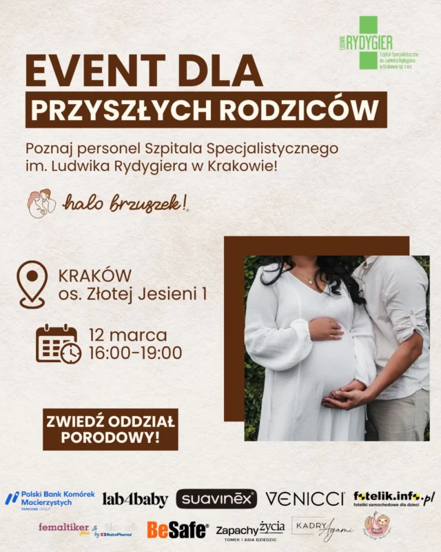 Planujecie rodzić w Krakowie? 🤰🏼 Zapraszamy na darmowe spotkanie, gdzie ZWIEDZICIE ODDZIAŁ PORODOWY i poznacie personel Szpitala Specjalistycznego im. Ludwika Rydygiera! 🏥👩🏼‍⚕️Zapisy dostępne na 👉🏻halobrzuszek.pl👈🏻Mamy limit miejsc, więc nie zwlekajcie!📍KRAKÓW, os. Złotej Jesieni 1🗓️ 12 marca#halobrzuszek #szpitalkraków #szpitalrydygiera #ciąża #poród