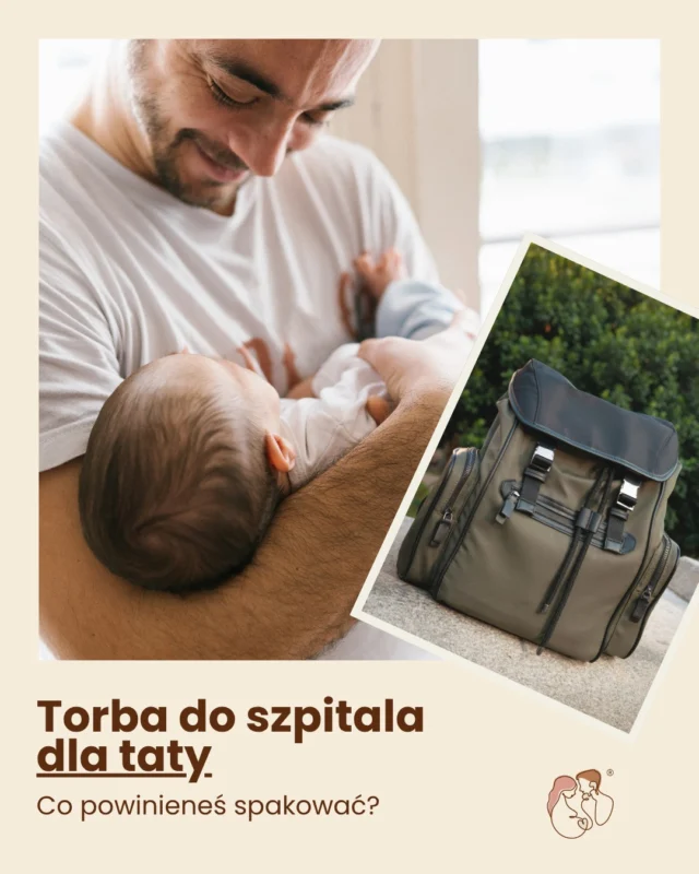 To bardzo ważne, byś miał swoją torbę, jeśli planujesz być przy porodzie! 🧔‍♂️🎒 Ułatwi to wszelką organizację i ograniczy stres na porodówce.Zapisz ten post na później lub prześlij go przyszłemu tacie! #halobrzuszek #torbadoszpitala #torbadlataty #torbadoporodu