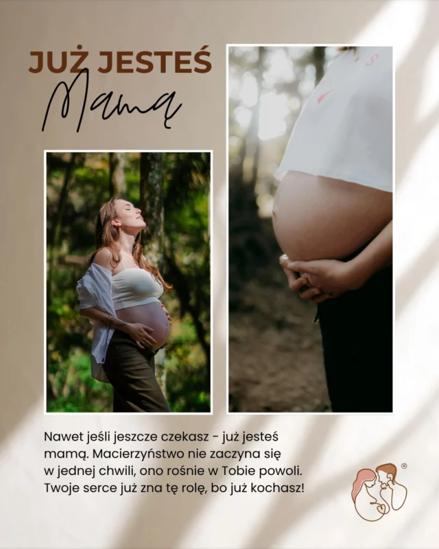 Już jesteś mamą - nawet, jeśli jeszcze czekasz 🤎Macierzyństwo zaczyna się w sercu i w miłości, którą czujesz, zanim możesz ją przytulić 🤰#halobrzuszek #ciąża #poród #rodzew2026 #bedemama
