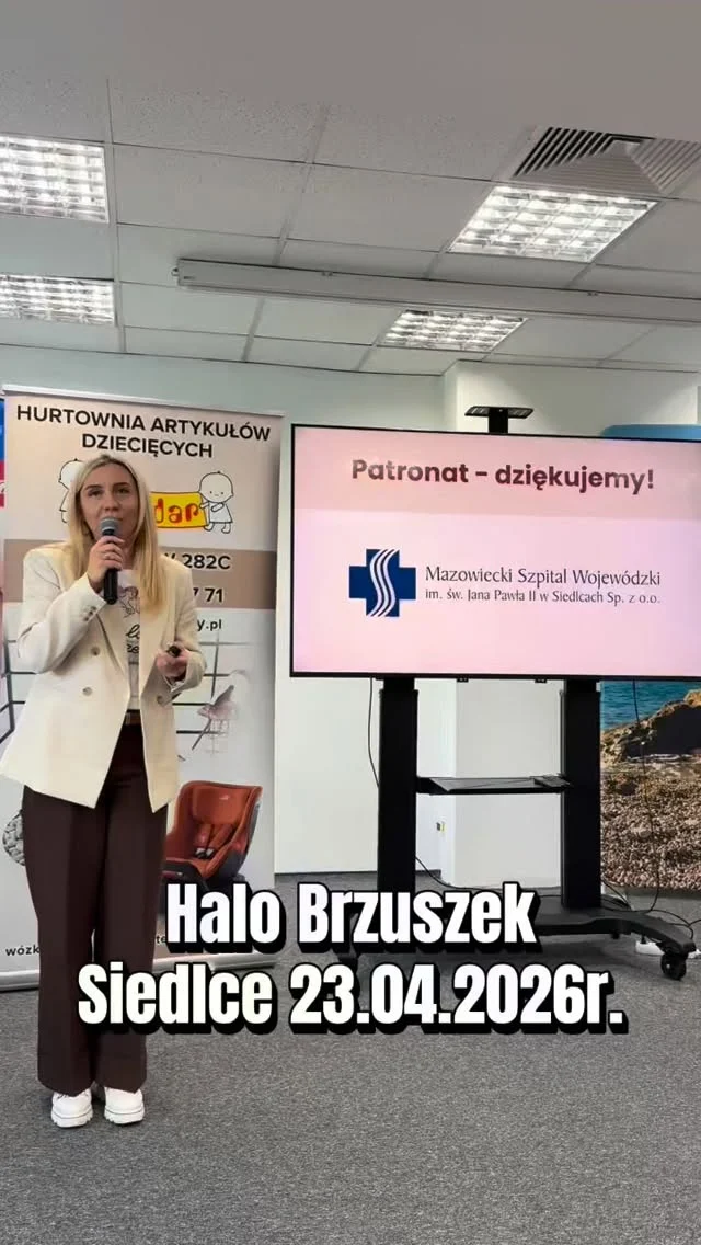 Wczoraj byliśmy w Siedlcach w Mazowieckim Szpitalu Wojewódzkim im. św. Jana Pawła II 🤎

Ogromnie dziękujemy za kolejny udany event 💪🏻
#halobrzuszek #ciąża #poród #rodzew2026 #bedemama