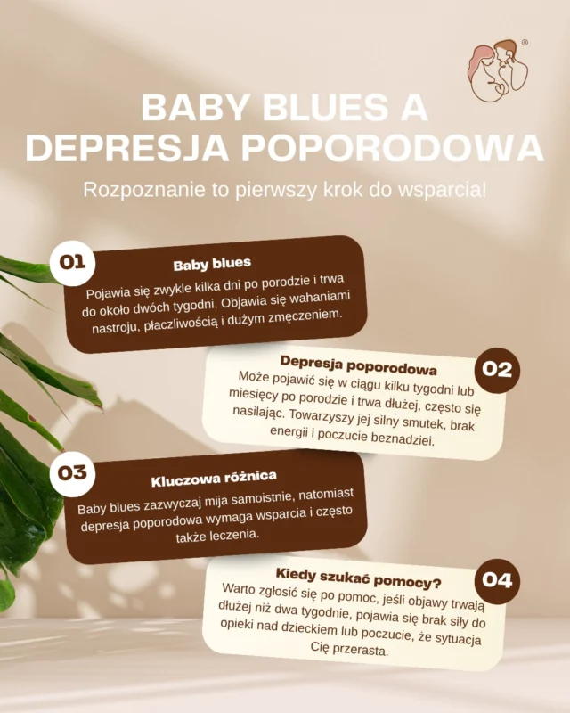 Nie ignoruj sygnałów, które wysyła Twoje ciało i głowa! 🤰 Naucz się rozróżniać baby blues i depresję poporodową, bo zrozumienie nakreśli Ci kierunek działania 🤎
#halobrzuszek #babyblues #depresjapoporodowa #ciąża #poród