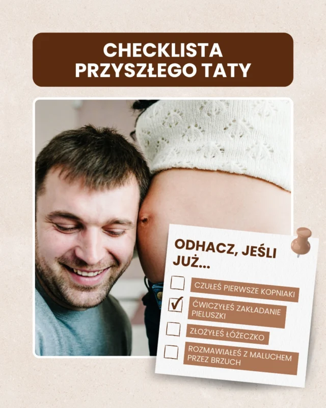 Przyszły tato, sprawdzamy Twoje przygotowanie do rodzicielstwa 💪 Każde z wypisanych na grafice zadań to 1 punkt - odhaczasz kafelek = zbierasz punkt ✅

To jak, ile punktów już macie? 👀 Dajcie znać! 👇
#halobrzuszek #bedetata #przyszlytata #ciąża #checklista