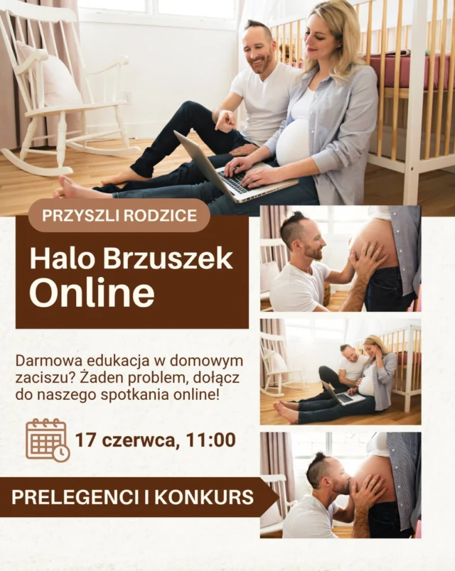 Najbliższe brzuszkowe spotkanie online już w środę 17 czerwca! 📆🤎

Ratownik medyczny poruszy temat pierwszej pomocy u niemowląt 👶🏻🆘 Porozmawiamy również z dietetyczką o doborze suplementów ciążowych 💊

Czeka na Was także konkurs! Do wygrania APTECZKA MEDYCZNA od @pierwszapomoc.indywidualnie 
✔️ Zapisz się na spotkanie online
✔️ Zaobserwuj nasz profil
✔️ Napisz w komentarzu, co daje Ci największe poczucie spokoju przed narodzinami maluszka

Rozstrzygnięcie konkursu podczas spotkania w środę.
ZAPISY 👉🏻 halobrzuszek.pl
#halobrzuszek #webinardlaprzyszłychrodziców #pierwszapomocnoworodka #suplementywciąży