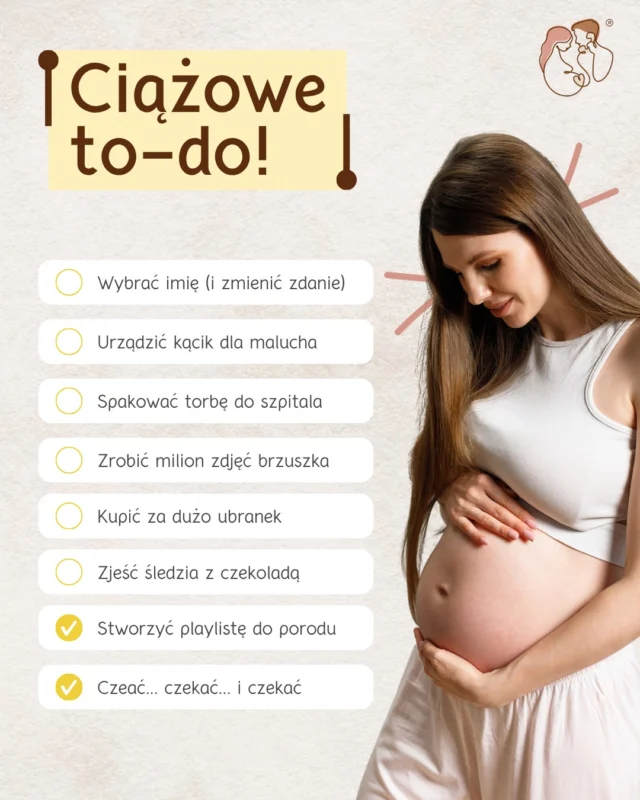 Ciążowe to-do, czyli lista rzeczy, które trzeba zrobić przed pojawieniem się małego człowieka na świecie! 🤰Koniecznie daj znać, który punkt z listy jest już odhaczony!
#halobrzuszek #ciąża #porod2026