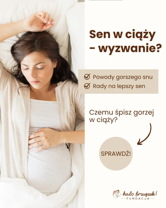 Znalezienie wygodnej pozycji, częste wizyty w toalecie, zgaga czy gonitwa myśli potrafią skutecznie odebrać spokojną noc 🌙Sprawdź, dlaczego sen w ciąży jest trudniejszy i co możesz zrobić, by sobie pomóc!
#halobrzuszek #senwciazy #ciaza2026 #rodzew2026